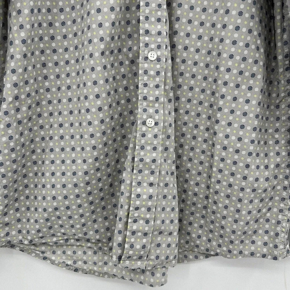 Cinch Long Sleeve Shirt Button Down 100% Cotton Pocket Logo Circle Print Men’s L - Picture 3 of 8